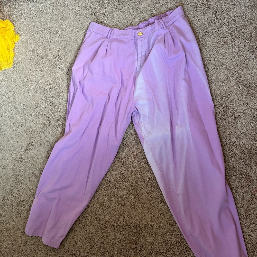 Lilac Purple Big Bud Press Trouser Pants
